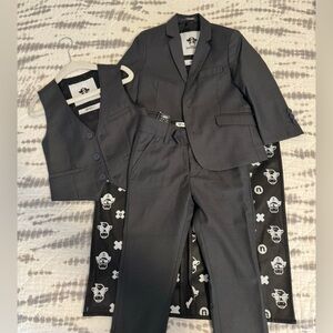 Black N Bianco Boys' 3 Piece Slim Fit Suit